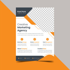 Flyer Real Estate. Creative Shape Can Be 
Adapt To Brochure, Vector Template, Annual Report,
Magazine, Business Presentation, Poster, Minimal Brochure Layout, Flyer, Banner.


