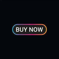 Buy Now Button neon light. Vector Stock Illustration