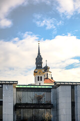 Ursuline Holy Trinity church on Congress square in Ljubljana