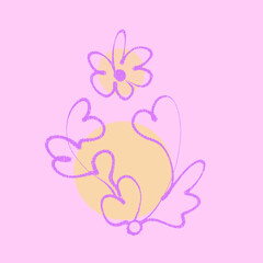 pink baby card
