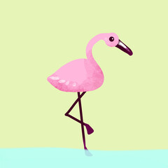 illustration of a flamingo