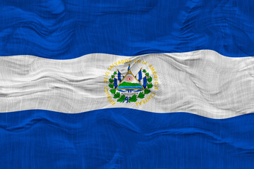 National flag  of El Salvador. Background  with flag  of El Salvador