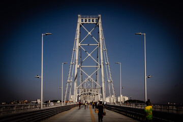 Obraz premium Bridge Hercílio Luz in Florianópolis 