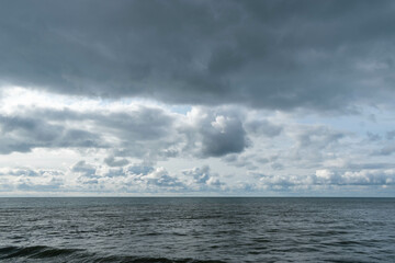 storm over the sea