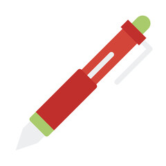 Ballpoint school education line icon