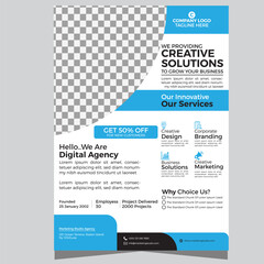 Obraz premium Corporate Flyer Template Business Flyer Colorful Concepts 