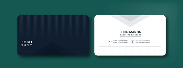 business card templates double-sided corporate. clean business cards with simple, modern, creative minimal horizontal and vertical layouts stylish unique custom business card designs. 