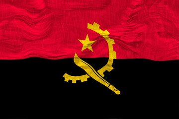 National flag of Angola. Background  with flag  of Angola