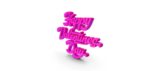 Beautiful 3d Happy Valentine's Day, red, pink, hearts, love, romance, trippy, cute