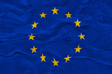 National flag of Europe. Background  with flag of Europe.