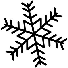 Snow icon line