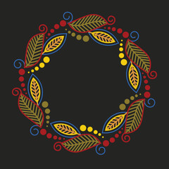 Indian Traditional and Cultural Rangoli, Alpona, Kolam, or Paisley vector line art. Bengal art India. centuries-old Bengali art tradition of the Bengal region, for textile printing, logo, wallpaper