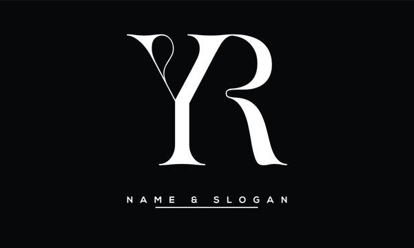 YR,  RY,  Y,  R   Abstract  Letters  Logo  Monogram