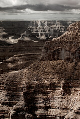 North Rim Infrared Sepia Tone Grand Canyon Arizona