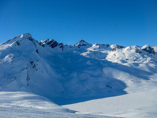 Border mountains between Italy and France