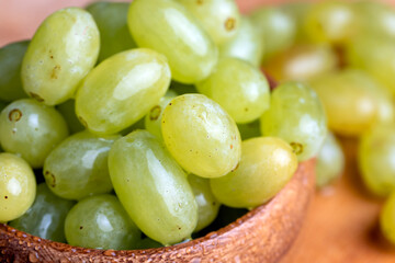 Fresh Sweet washed green grapes