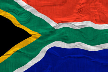 Fototapeta premium National flag of South Africa. Background with flag of South Africa