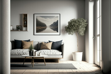 Room interior design, room mock up, 4K Quality, generative, AI	
