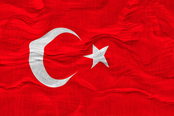 National Flag of Turkey Background for editors and designers. National holiday