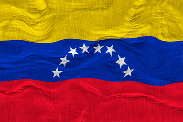 National flag of Venezuela. Background  with flag of Venezuela.