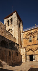 Fototapeta na wymiar Church of the Holy Sepulchre (Church of the Resurrection) in Jerusalem. Israel