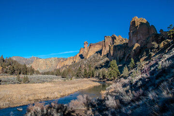 Cliffside & Meadows in Smith Rock State Park, OR