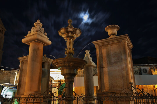 Muristan square, Suq Aftimos in Jerusalem. Israel