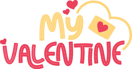 My Valentine Typography