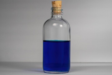 Blue mana potion gaming glass bottle