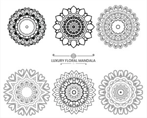 Decorative luxury  mandala design set