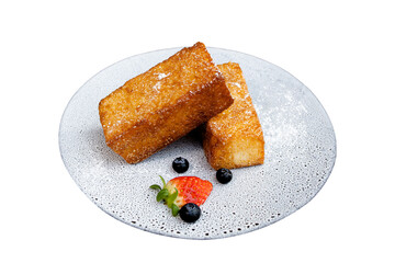 Golden Toast Delights: Indulge in the tempting allure of golden-brown toast rectangles, a culinary...