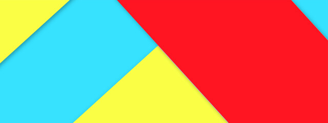 Colorful pastel paper background. Minimal geometric shapes and lines in pastel. Pastel paper banner