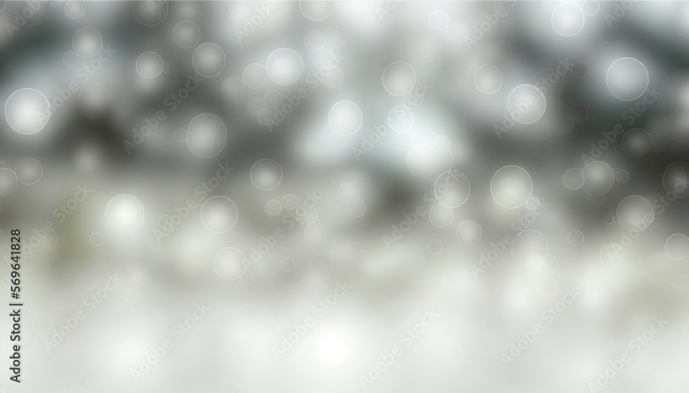 Aufkleber a blurry image of a white and black background with circles of light on it and a blurry background w