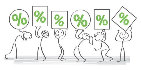 Cut in price - Great discount sale  - vector illustration