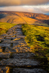 Beautiful view of the Peak District National park in uK