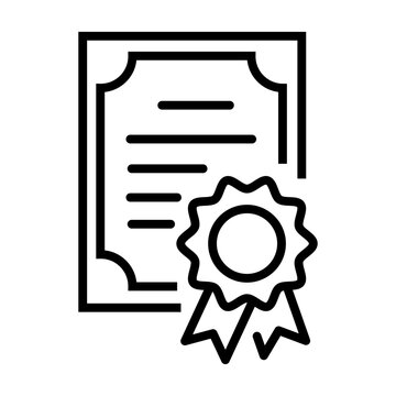 Vector certificate icon, Achievement, award, grant, diploma concepts