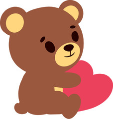 Fototapeta premium Valentine Teddy Bear