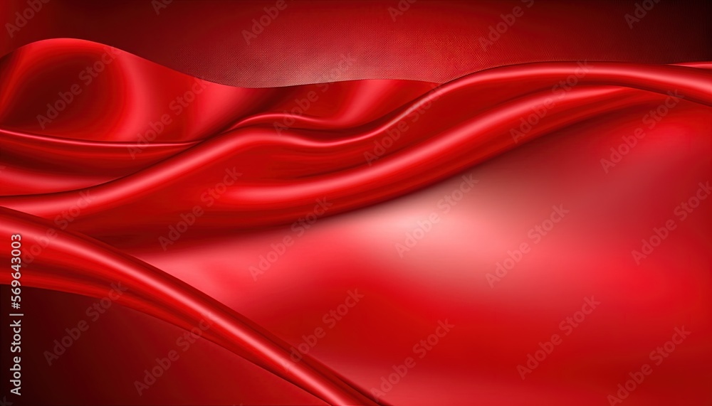 Poster a red background with a wavy design in the middle of the image is a dark background with a red and b