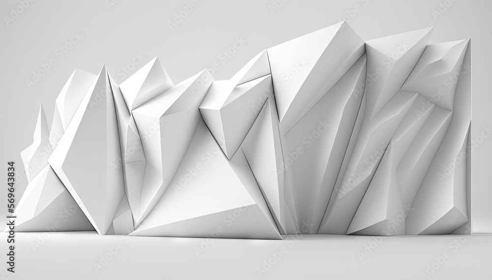 Aufkleber a white abstract object with a very low angle view of the top of the object and the bottom of the ob