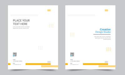Cover design for annual report and business catalog, magazine, flyer or booklet. Brochure template layout. A4 cover vector EPS-10
