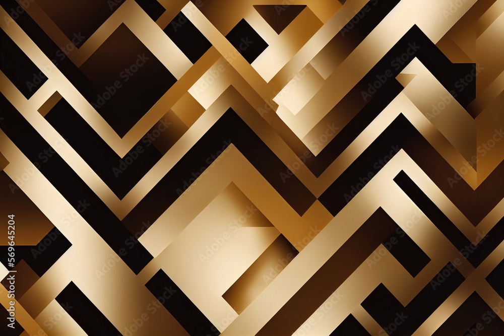Poster make a statement with this dark gold abstract background - generative ai