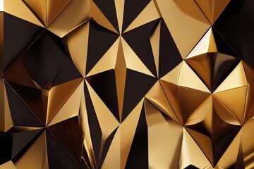 Bring Your Design to Life with This Dark Gold Abstract Background - Generative AI