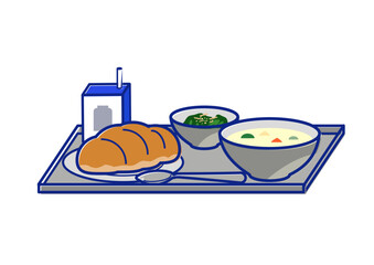 おいしい楽しい！給食のイラスト