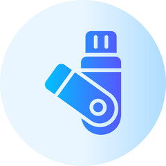 flash drive gradient icon