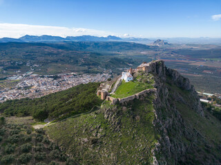 vistas aérea del municipio de Archidona en la provincia de Málaga, Andalucía	