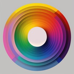 Obraz premium Hues in Harmony: A Round Palette of Vibrant Colors