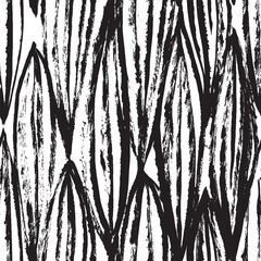 Abstract seamless black and white textile design