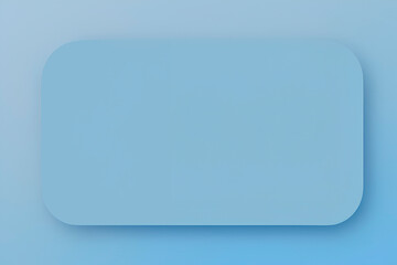 Rounded rectangle blue button shape mockup