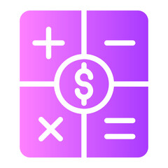 calculator gradient icon
