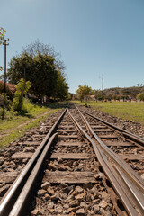 Fototapeta na wymiar Ferrovia Minas Gerais - Rio de Janeiro, Passa Quatro, Minas Gerais, Brasil
